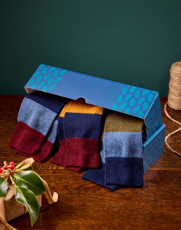 Sock Gift Box - Striped